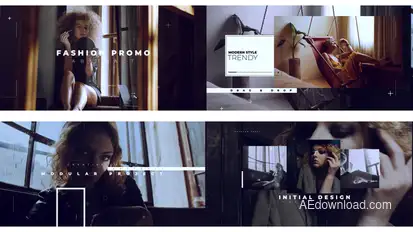 Abstract Fashion Promo broadcast-packages template preview