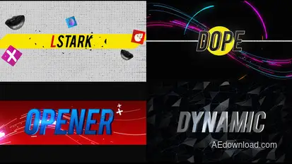 Abstract Fast Opener Openers template preview