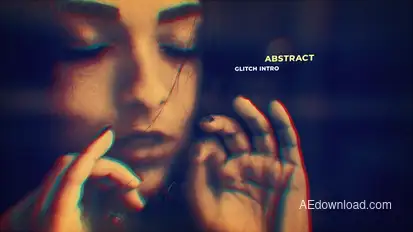 Abstract Glitch Slideshow Openers template preview