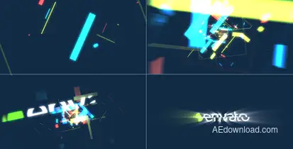 Abstract Glowing Logo Logo Stings template preview