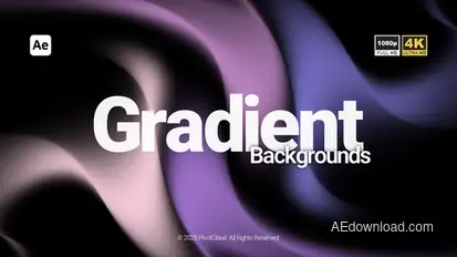 Abstract Gradient Backgrounds Elements template preview