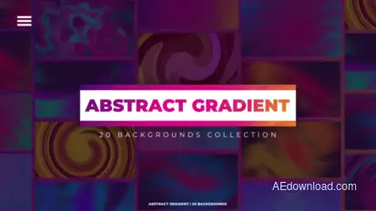 Abstract Gradient Backgrounds Elements template preview