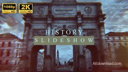 Abstract History Timeline Video Displays template preview