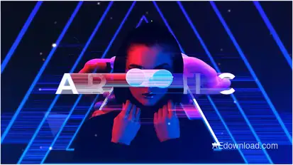 Abstract Ink Intro Titles template preview