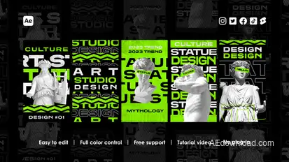 Abstract Instagram Reels Product Promo template preview