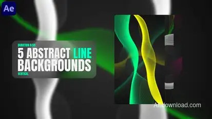 Abstract Line Backgrounds Elements template preview