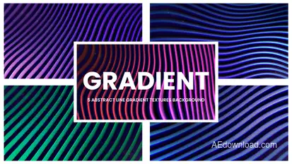 Abstract Line Gradient Loop Elements template preview