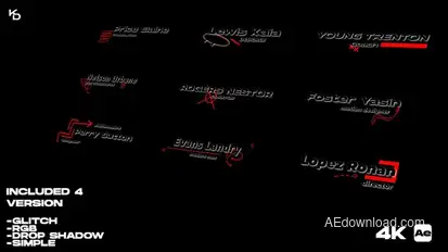 Abstract Lower Thirds_AE Titles template preview