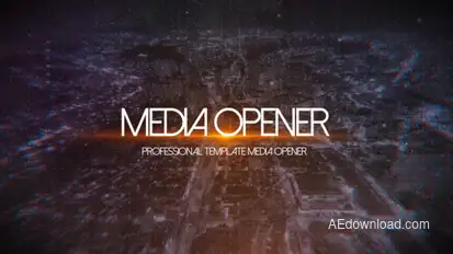 Abstract Opener Video Displays template preview