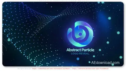 Abstract Particle Logo Reveal Logo Stings template preview
