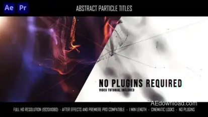 Abstract Particle Titles Titles template preview