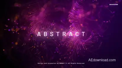 Abstract Particles Titles V2 Titles template preview