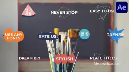 Abstract Plate Titles | After Effects Titles template preview