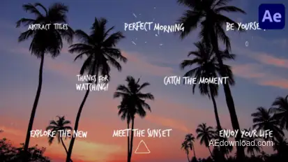 Abstract Scribble Titles for After Effects Titles template preview