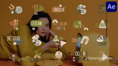 Abstract Shapes Titles for After Effects Titles template preview