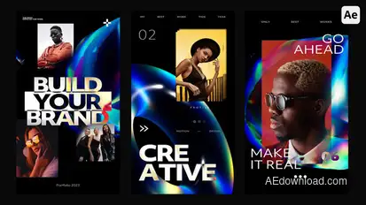 Abstract Stories Product Promo template preview