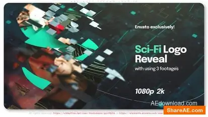 Abstract Techno Logo ID Logo Stings template preview