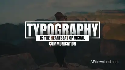 Abstract Text Animation Titles template preview