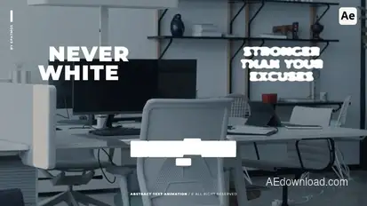 Abstract Text Animations | AE Titles template preview