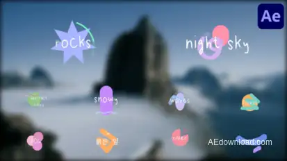 Abstract Titles | After Effects Titles template preview