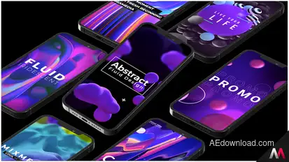 Abstract Titles | Mobile Titles template preview