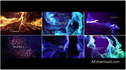 Abstract Titles | Particles Titles template preview