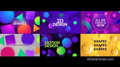 Abstract Titles | Shapes Titles template preview