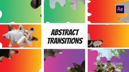 Abstract transitions |  After Effects Elements template preview