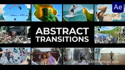 Abstract Transitions for After Effects Elements template preview