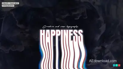 Abstract Typography Titles template preview