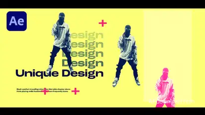 Abstract Typography Intro Openers template preview