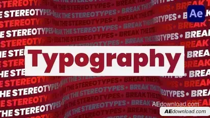Abstract Typography Promo Openers template preview