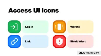 Access UI Icons Elements template preview