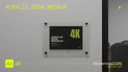 Acrylic Sign Mockup Product Promo template preview