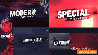 Action Demo Reel Openers template preview