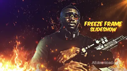 Action Fire Trailer Video Displays template preview