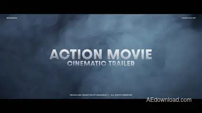 Action Movie Cinematic Trailer Titles template preview