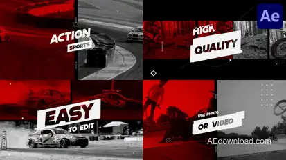 Action Sports for After Effects Openers template preview