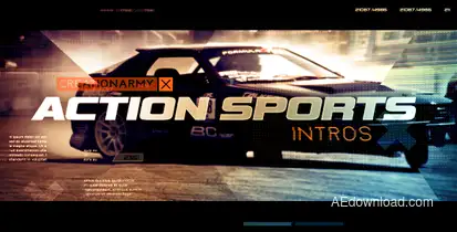 Action Sports Intro Openers template preview