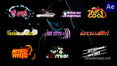 Action Titles | After Effects Titles template preview