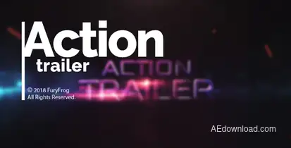 Action Trailer Titles template preview