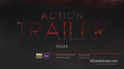 Action Trailer Titles Titles template preview