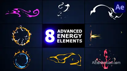 Advanced Energy Elements | After Effects Elements template preview