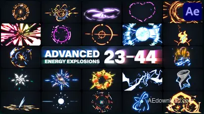 Advanced Energy Explosions Pack for After Effects Elements template preview