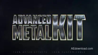 Advanced Metal Kit Titles template preview