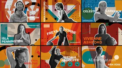 Aesthetic Celeste Freeze Frame Pack Elements template preview