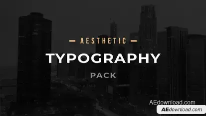 Aesthetic Typography Pack - After-Effects Template Titles template preview