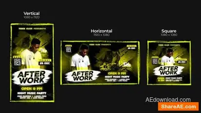 After Work Instagram Reel Openers template preview