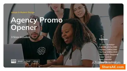 Agency Promo Opener Openers template preview