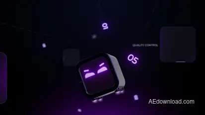 AI Bot Logo Reveal Logo Stings template preview